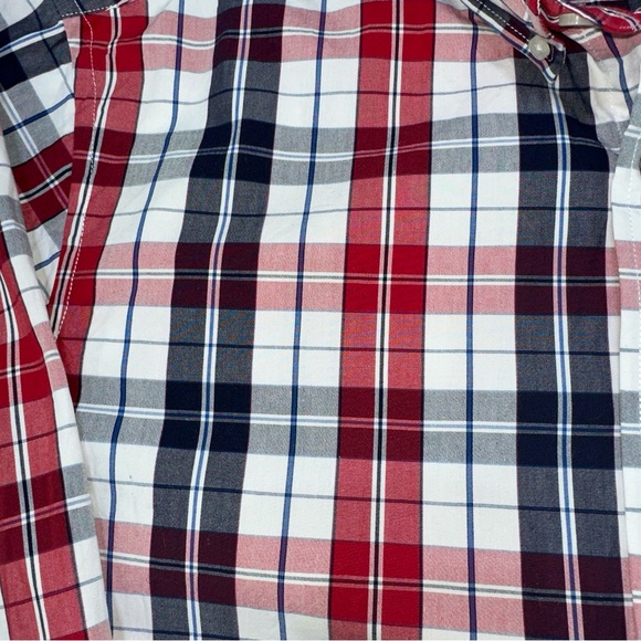 Double Pump Men’s Size Large Red White Blue Patriotic Button Down Long Sleeve - Picture 5 of 8